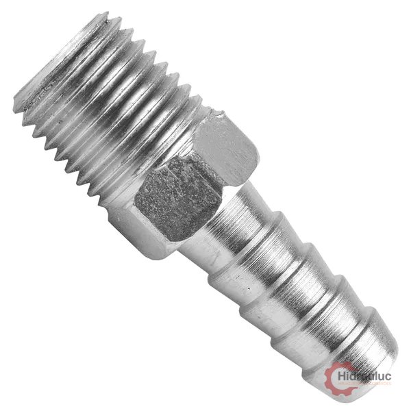 Espigão fixo rosca ½ BSP macho x espiga 3/8” (Alumínio)