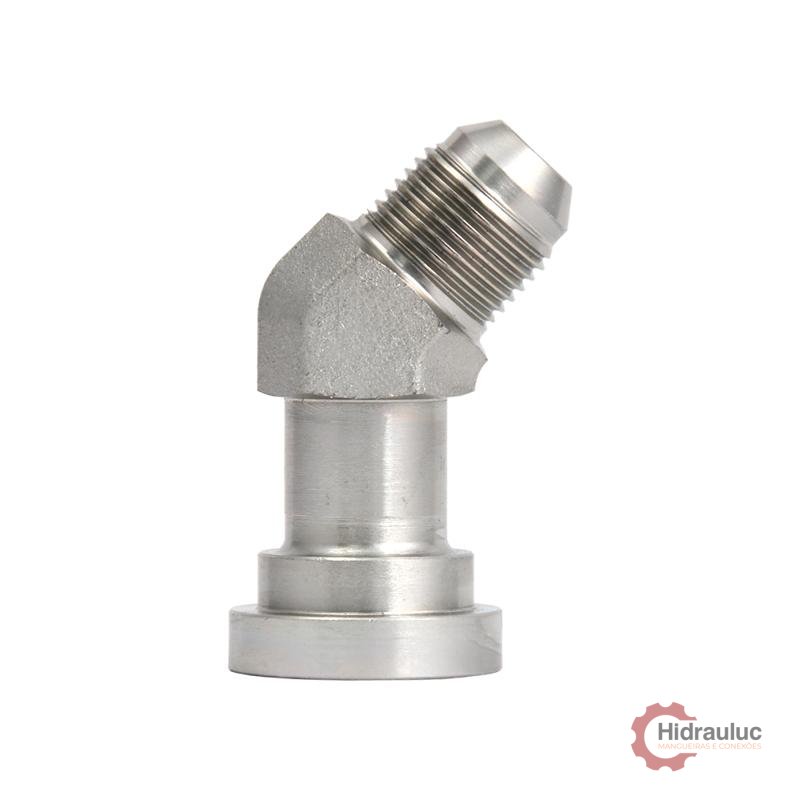Adaptador 45° JIC x Flange 61