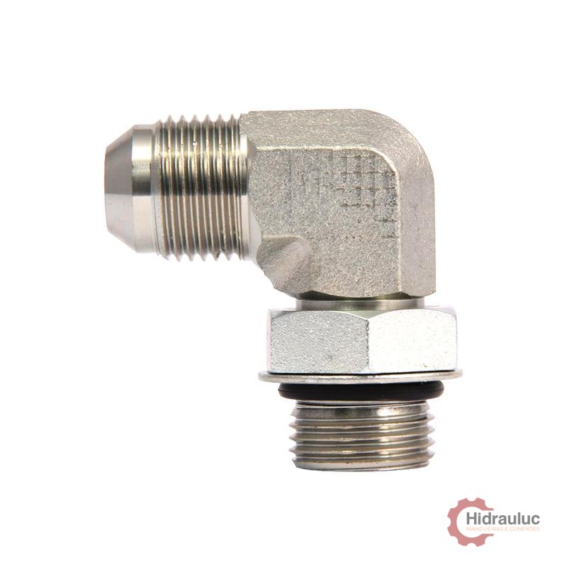 Adaptador 90° UNF x JIC