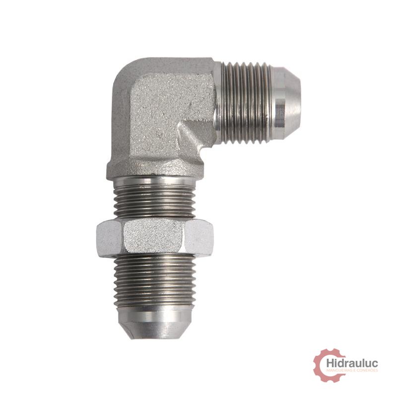 Adaptador 90° JIC x JIC Painel