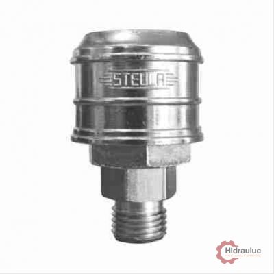 Engate rápido ½ BSP – macho, com capa metal