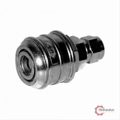 Engate rápido com saída para tubo 8 x 6, com capa metal