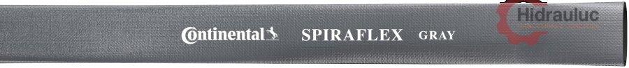 Mangueira Continental Spiraflex 1.1/2" cinza (Rolo 91 m)