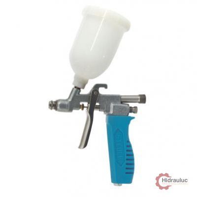 Pistola ar direto - caneca plástica 250 ml e bico 0,7 mm