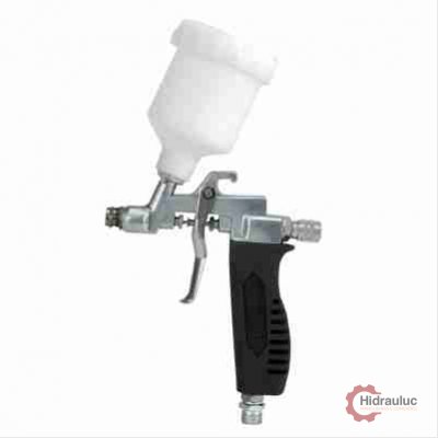Pistola gravidade - caneca plástica125 ml e bico 0,7 mm