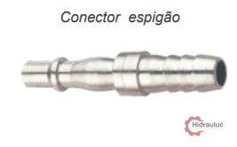 RF CONECTOR 1/4" PARA ENGATE DE SEGURANÇA TRAVAMENTO DUPLO 1/4"