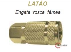 RF ENGATE ESFERAS PASSAGEM DE AR 1/4" - LATÃO NATURAL · LATÃO 1/2" NPT