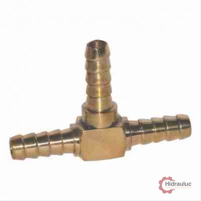 União tipo “T” para mangueira 3/8” (Forjado em Latão)